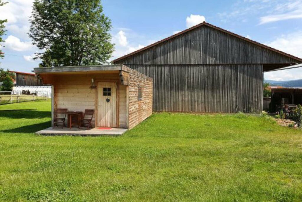 Blick über das Natur Chalet